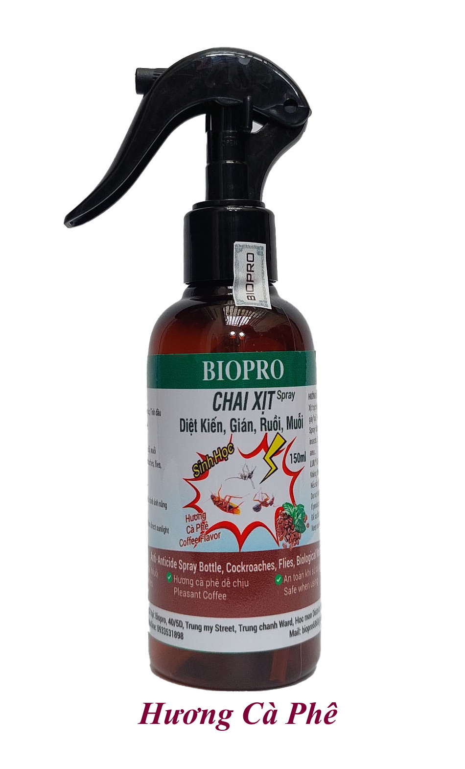 Chai xịt diệt kiến diệt gián ruồi muỗi Sinh học Biopro Chai 150ml Diệt sạch côn trùng gây hại An toàn Hiệu quả Sx tại VN