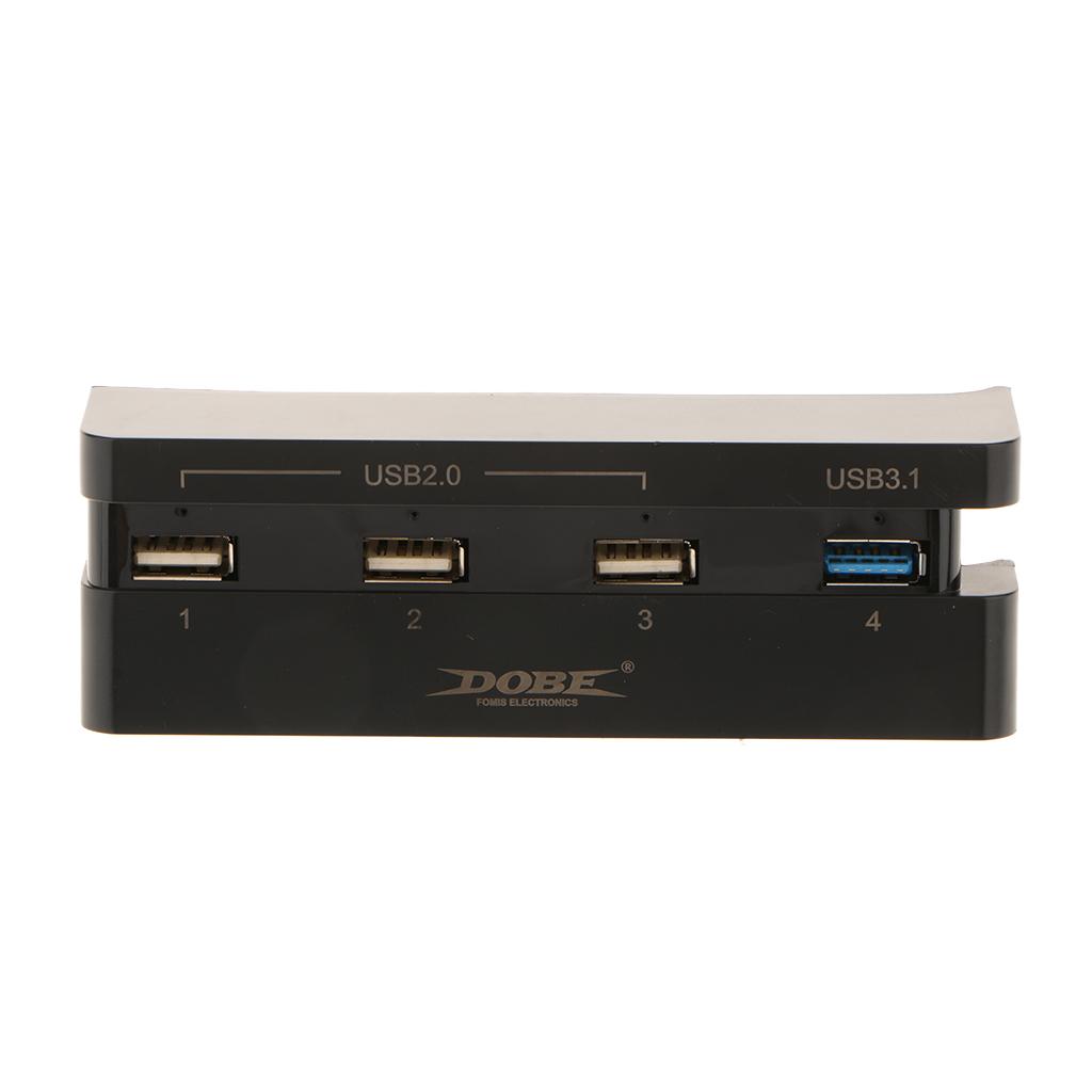 USB Hub 4 Port USB 3.1 2.0 High Speed Expansion Hub Charger Controller Adapter Connector for Sony Playstation 4 PS4 Slim Gaming Console