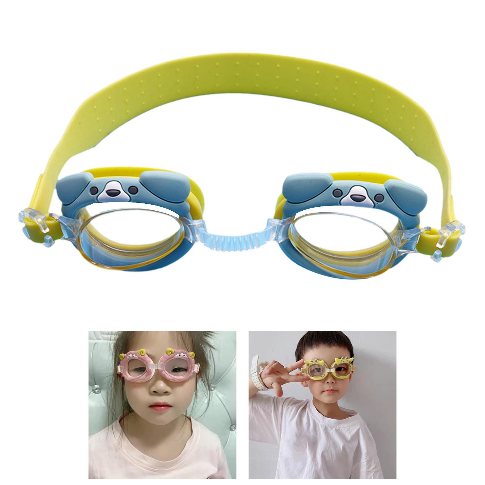 Carton Swimming Goggles, Swimming Glasses Eyewear Water Pool Goggles Fashion Swim Goggles for Kids Swim Glasses for Teens Age 2-12 Boys Girls