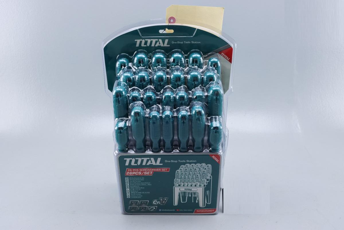 BỘ 26 TUA VÍT DẸP, BAKE, SAO, VUÔNG TOTAL THTDC252601 - HÀNG CHÍNH HÃNG