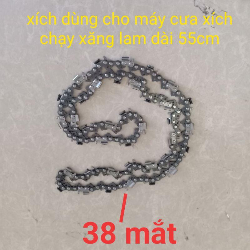 Hình ảnh Xích dùng cho máy cưa xích chạy xăng lam dài 55cm, xích 38 mắt