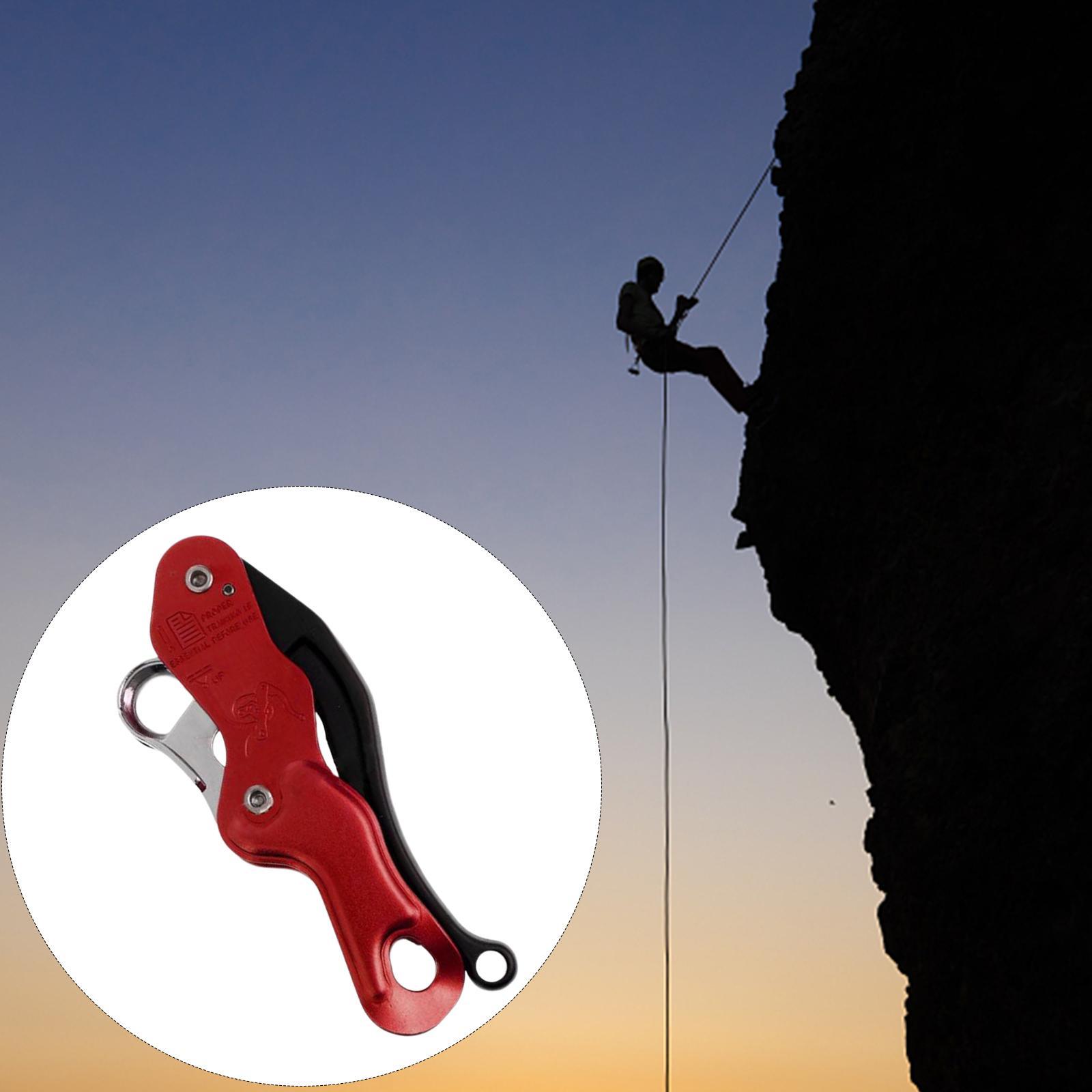 Outdoor Rock Climbing Descender Self Braking Rappelling Gear for Downhill