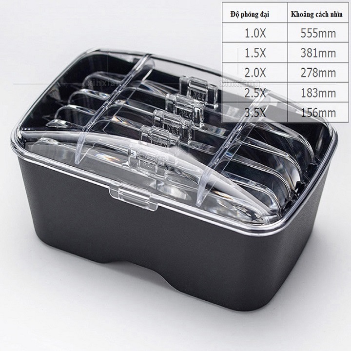 Kính lúp sửa chữa đeo mắt có đèn chuyên dụng cao cấp A5