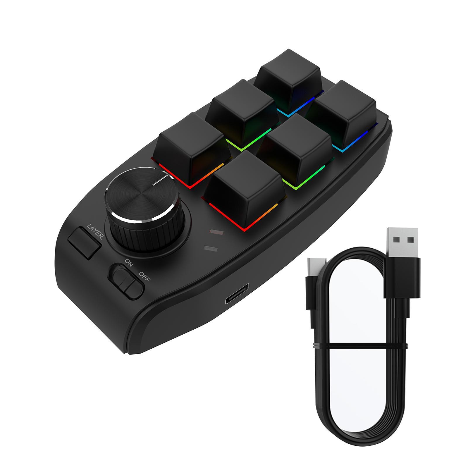 Keyboard Upgrade Parts with Knob Portable RGB for Volume Control Gaming