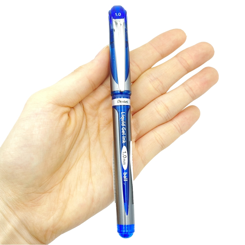 Bút Bi Nước Bấm 1mm Pentel - Mực Xanh