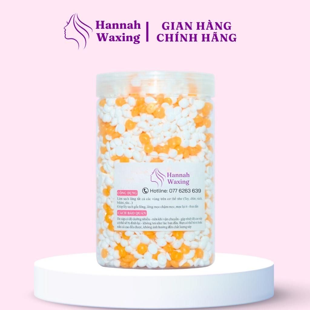 [CHE TÊN] Sáp Wax Lông Mix Orange + Sữa Dừa Chuyên Dụng Wax Bikini Tặng Que HANNAH WAXING