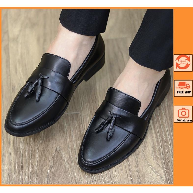 Giày Lười Nam Công Sở, Đế Êm - Tăng Chiều Cao - Ôm Chân, Mã L192 - Chuông