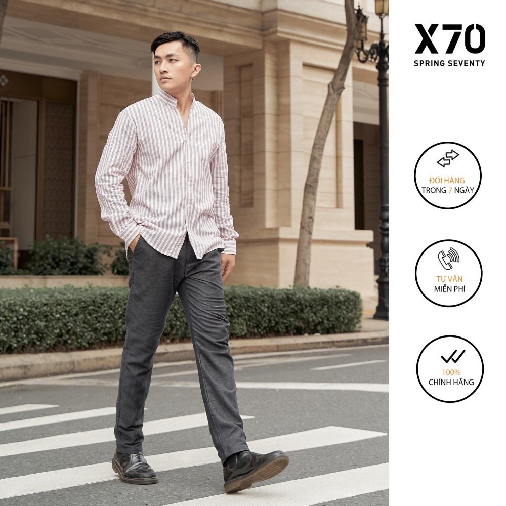 Quần Âu Nam Linen Thiết Kế Lưng Thun Thời Trang X70 - 11650008
