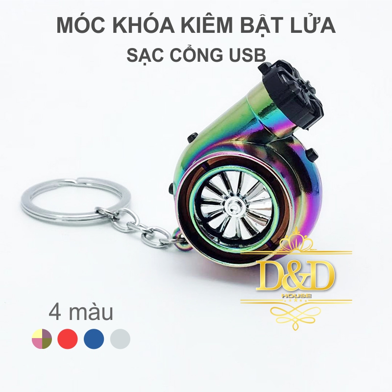 Móc khóa kiêm bật lửa (hộp quẹt) hồng ngoại sạc cổng USB