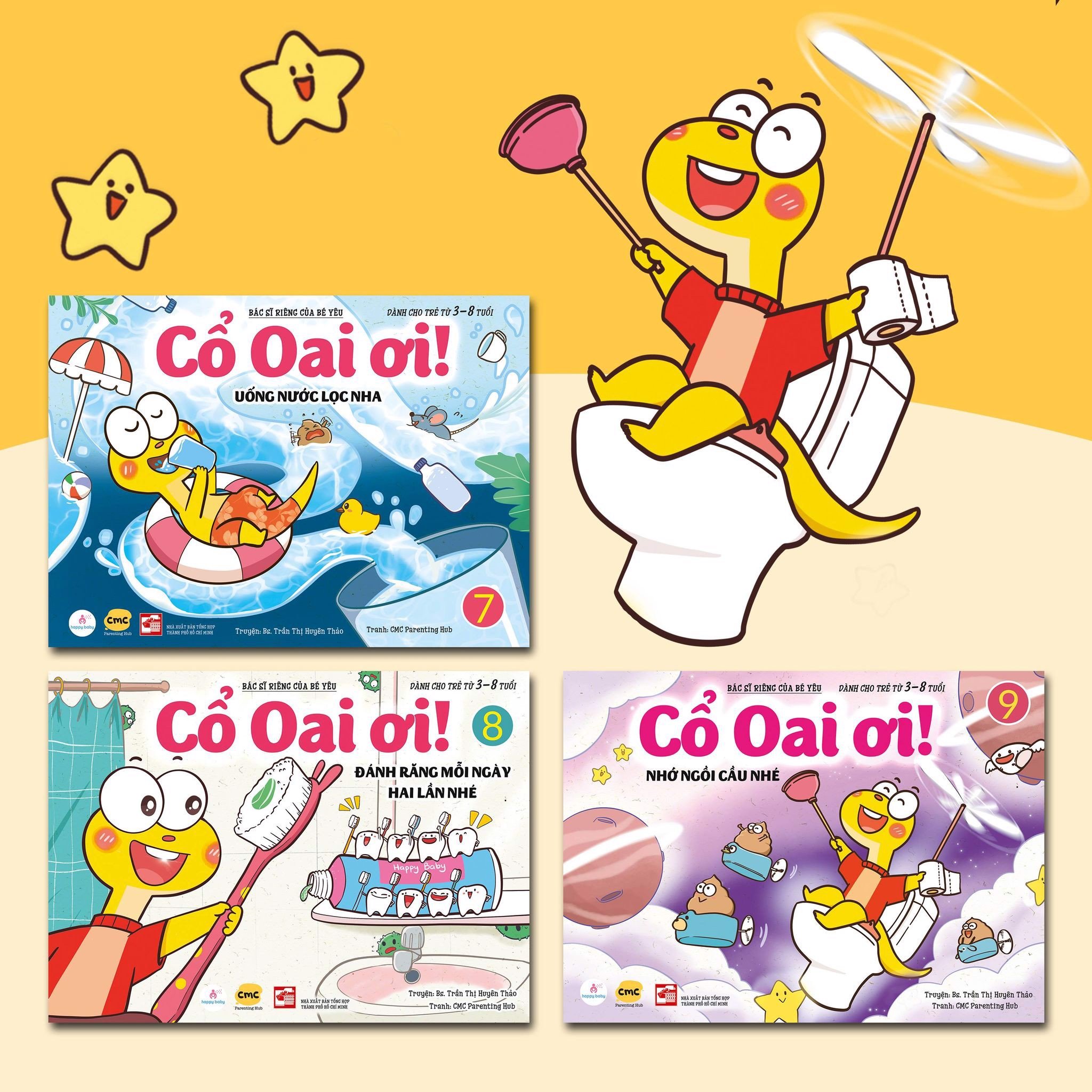 Combo 6 bộ truyện Cổ Oai ơi! + Workbook Cổ Oai ơi! Cùng Sáng Tạo nhé (Tặng Sticker Cổ Oai)