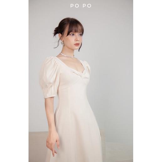 SUZY DRESS đầm xoắn ngực tay li