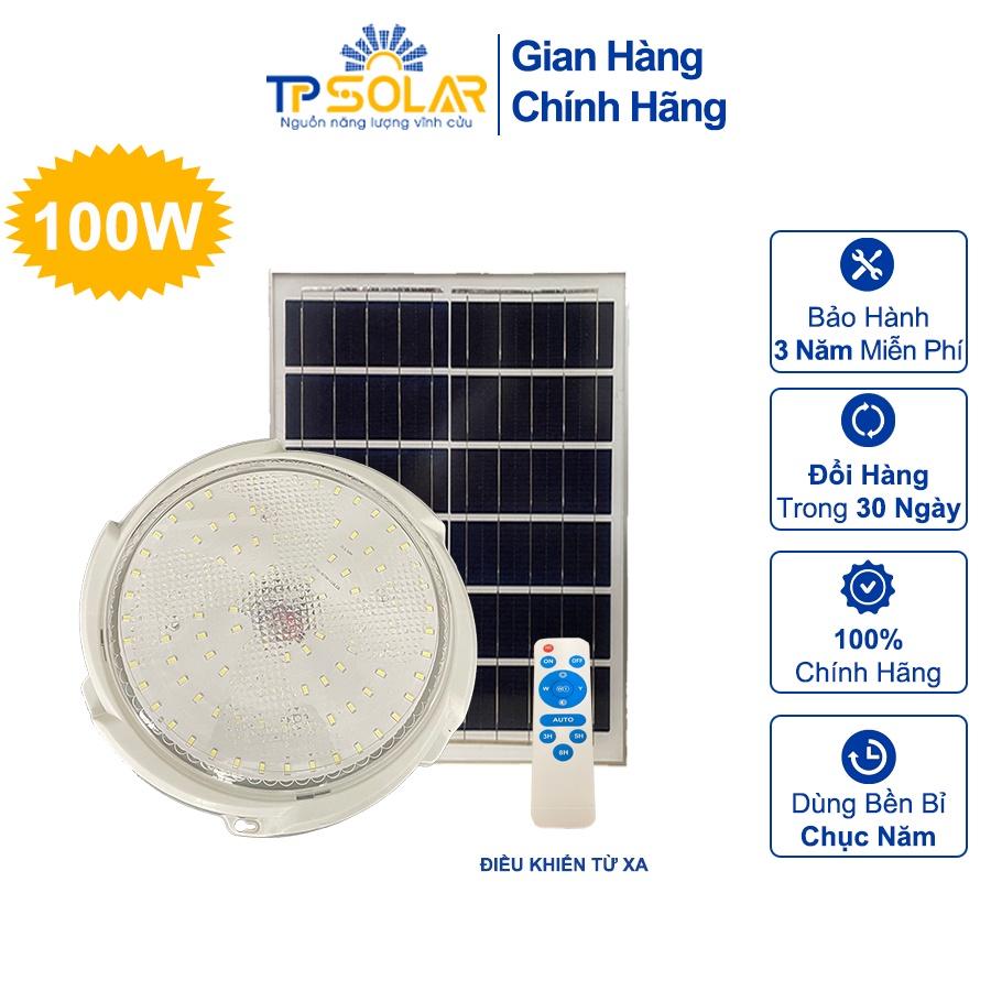 Đèn Áp Trần Năng Lượng Mặt Trời TP Solar TP-A100N Công Suất 100W Cảm Biến Sáng Tối