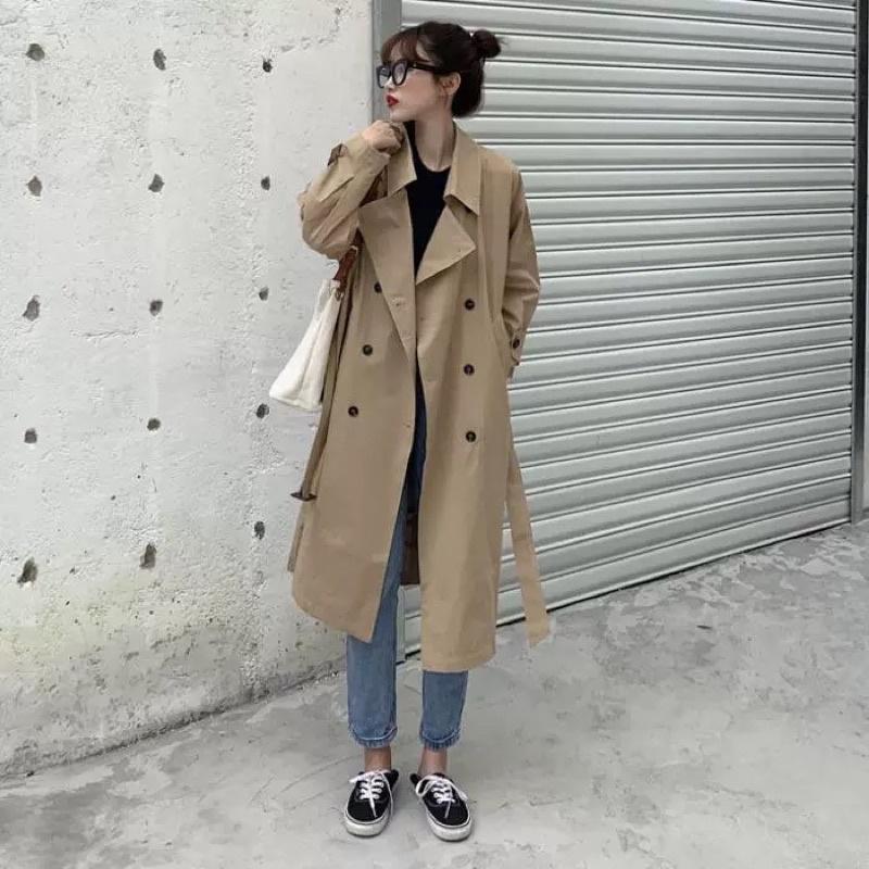 ÁO KHOÁC DÁNG DÀI MANGTO CỔ VEST