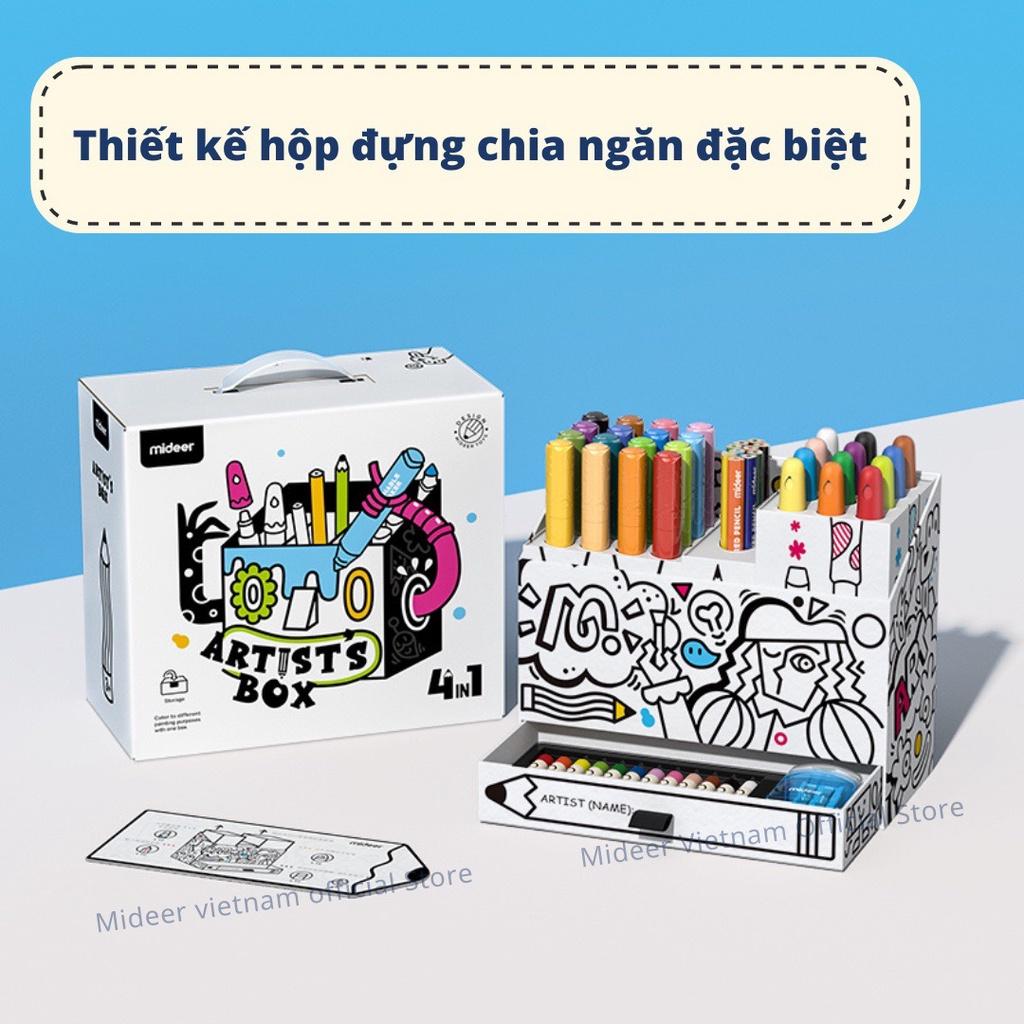 Bộ Bút màu hữu cơ Cho Bé Màu sáp Mideer Artist' Box, Đồ Chơi Thủ Công Sáng Tạo Cho Trẻ Em Từ 2,3,4,5,6,7,8,9 Tuổi