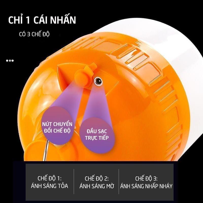 Bóng Đèn Led Tích Điện - Bóng Đèn Trang Trí Có Móc Treo