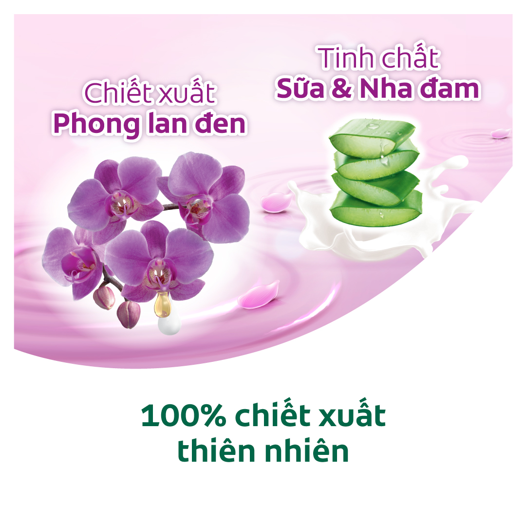 Sữa tắm Palmolive mịn màng quyến rũ 100% chiết xuất từ phong lan 1 Lít