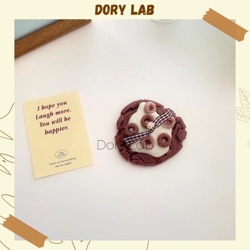 Nến Thơm Bánh Quy Sôcôla Mix Topping HandMade, Quà Tặng, Phụ Kiện Decor - Dory Lab
