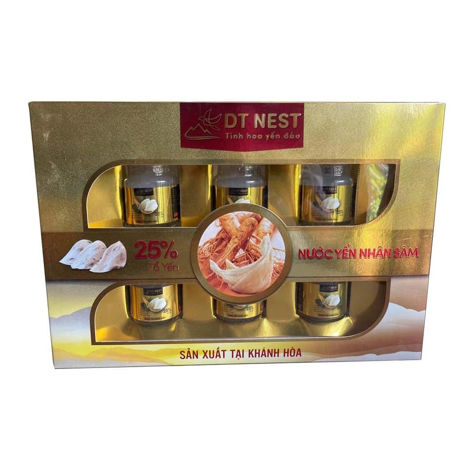 Nước Yến Nhân Sâm chưng đường phèn DTnest Khánh Hoà (Hũ 70ml)