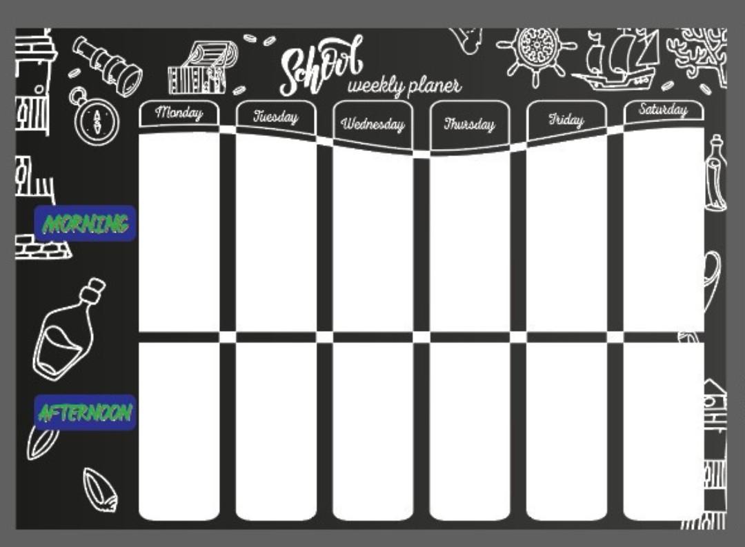 Sticker Thời Khoá Biểu Cấp 3 - Thay Đổi Môn Học A5 - Teenage TKB-12