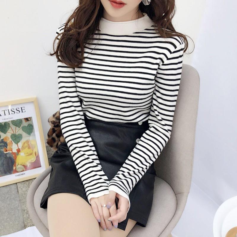 Áo Len Nữ Đẹp Cổ Cao 3 Phân Kiểu Dáng Hàn Quốc Tôn Dáng