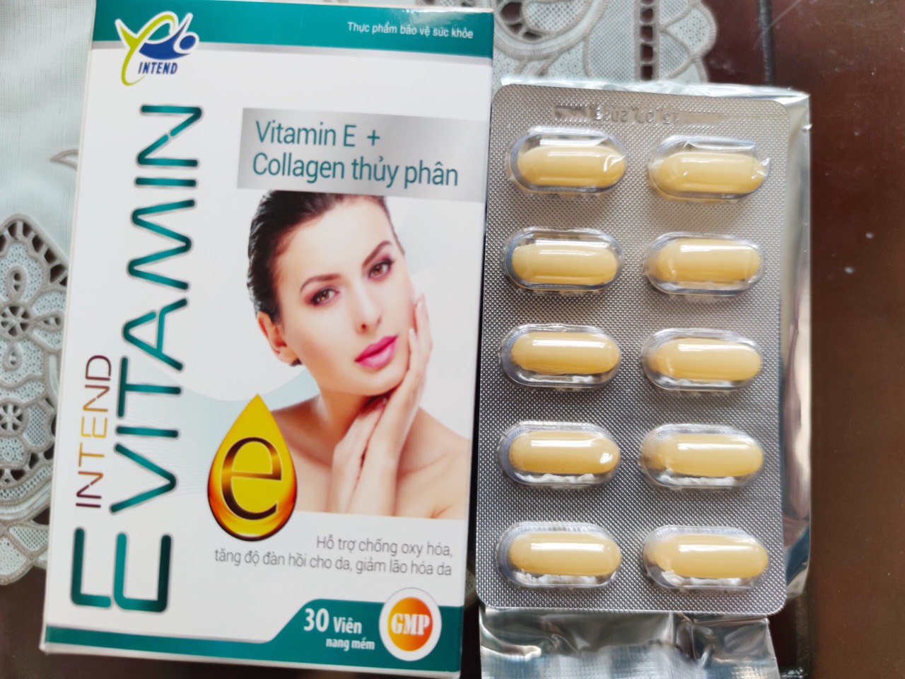 INTEND Vitamin E trắng da chống lão hóa