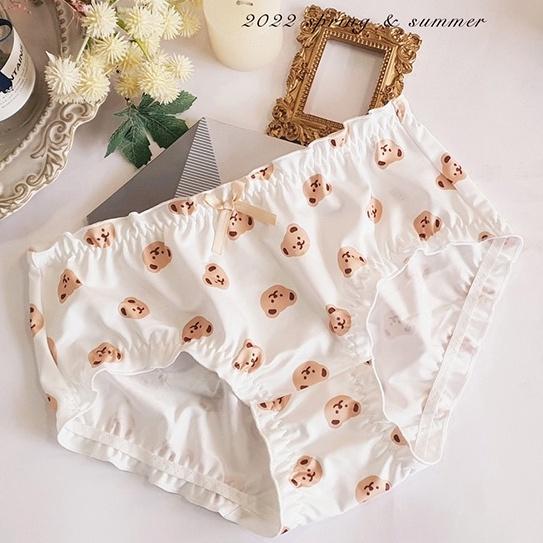 Quần Lót Đôi 17CENTII Nam Nữ Chất Thun Lạnh Cao Cấp Họa Tiết Gấu Kháng Khuẩn Khử Mùi