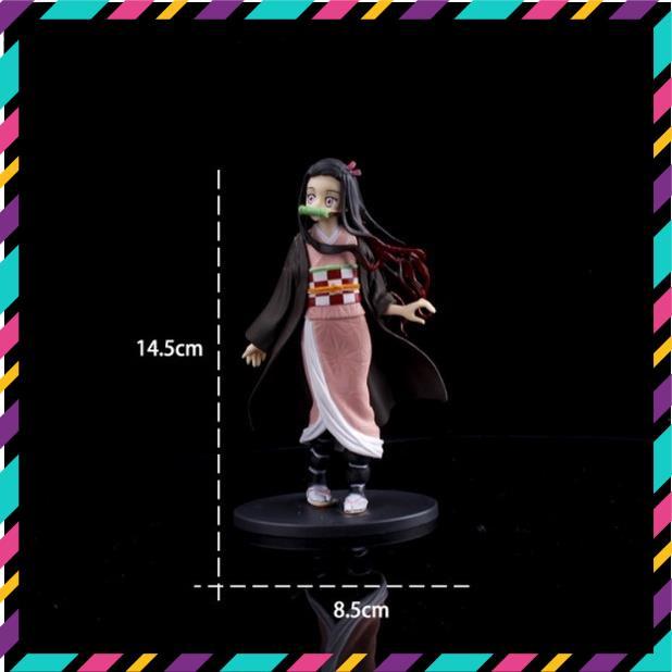 Mô Hình Thanh Gươm Diệt Quỷ , Tanjirou , Nezuko , Zenitsu , Inosuke , Giyuu - Figure Kimetsu No Yaiba, Cao 18-20cm