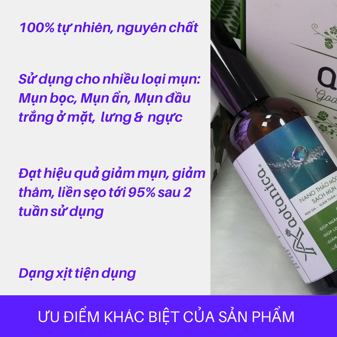 Nano thảo mộc sạch mụn Aotanica 90ml