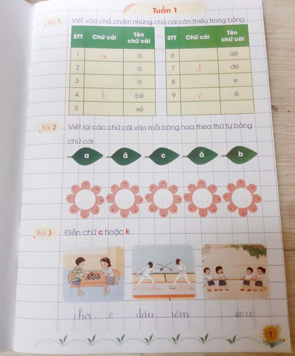 Vở ô li bài tập thực hành tiếng việt lớp 2