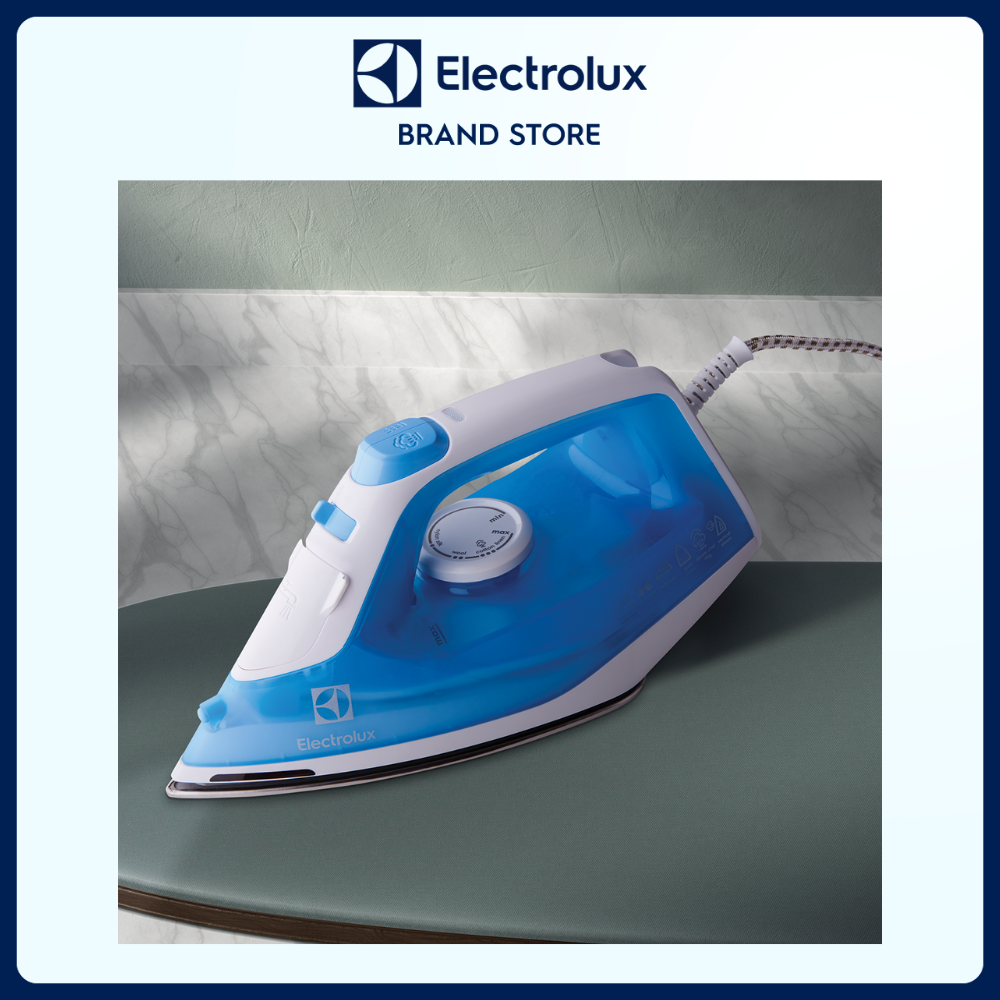 Bàn ủi hơi nước Electrolux EasyLine ESI4017 - Lướt dễ dàng, ủi vượt trội, ủi phẳng khu vực khó khăn nhất, đèn cảnh báo mặt đế nóng