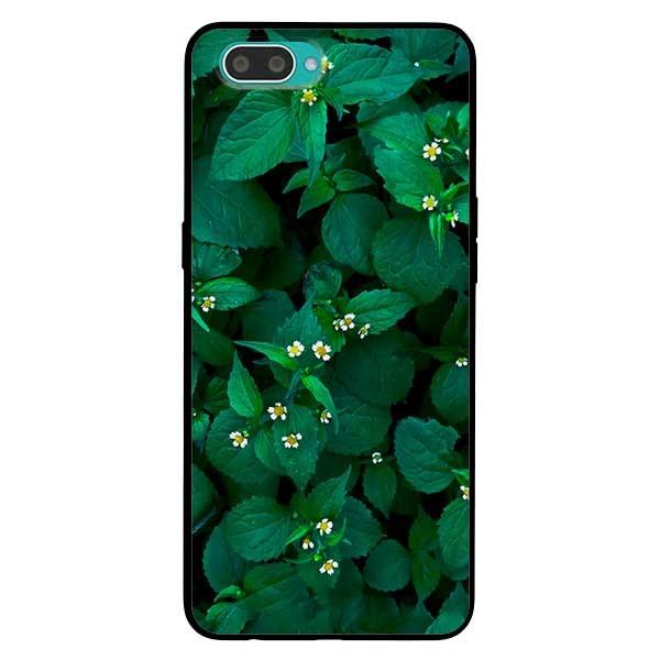 Ốp lưng dành cho Oppo A3s - Realme C1 - A12e - Realme 2 mẫu Lá Xanh Hoa Trắng