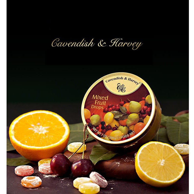 Kẹo trái cây Cavendish & Harvey vị Mixed Fruit hộp 200gr