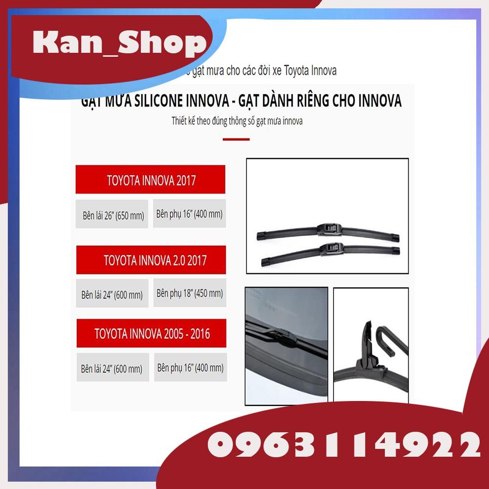 Cần Gạt Mưa Silicone Dành Cho Xe Toyota Innova