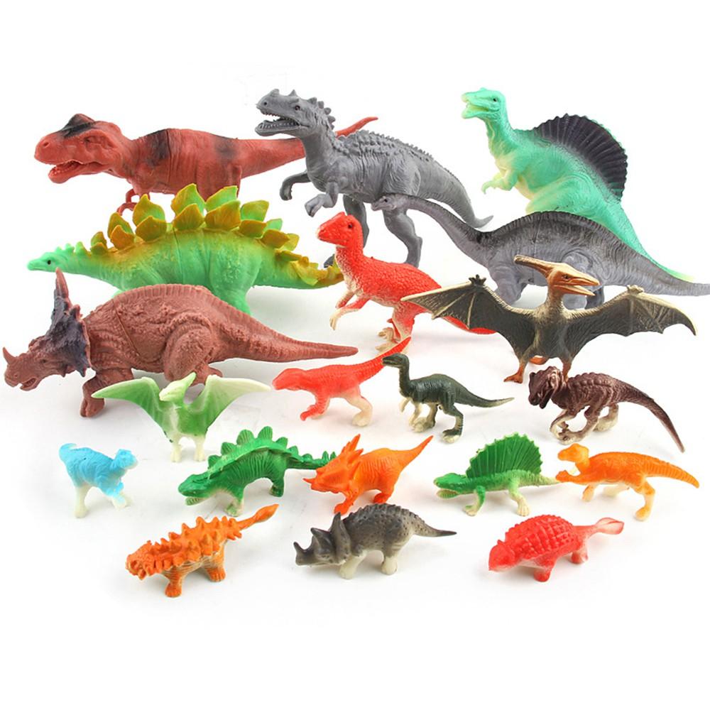 Bộ 20 đồ chơi hình khủng long Vacimall Dinosaur World Jurrassic 617 tiền sử (6-17 cm) cho bé