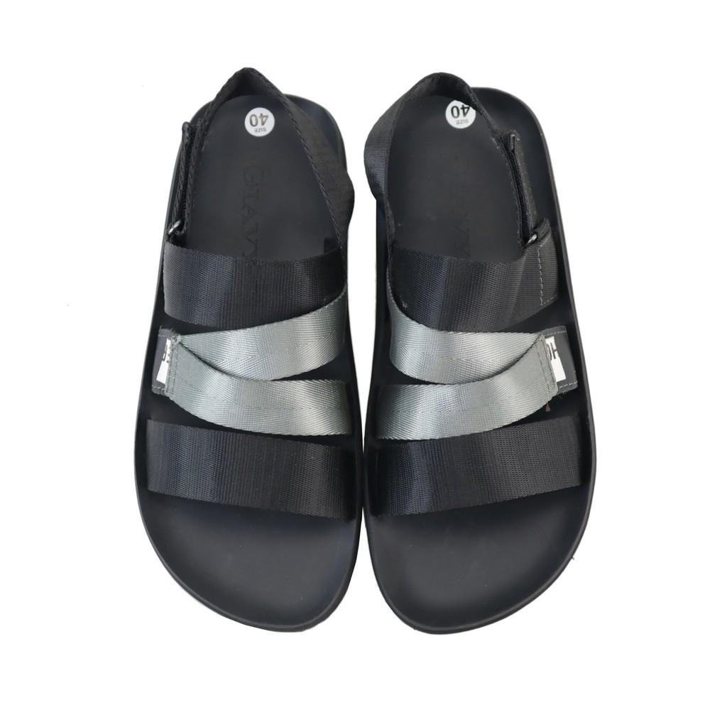 Giày sandal 4 dây quai ngang phối chéo Giavy SL524