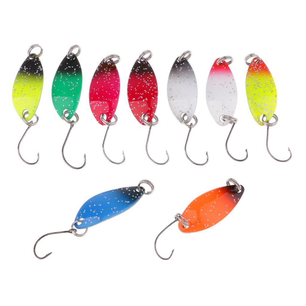 13 Pieces Spinner Spoon Fishing Lure Hard Metal Jig Head Wobblers Lure Popper Baits