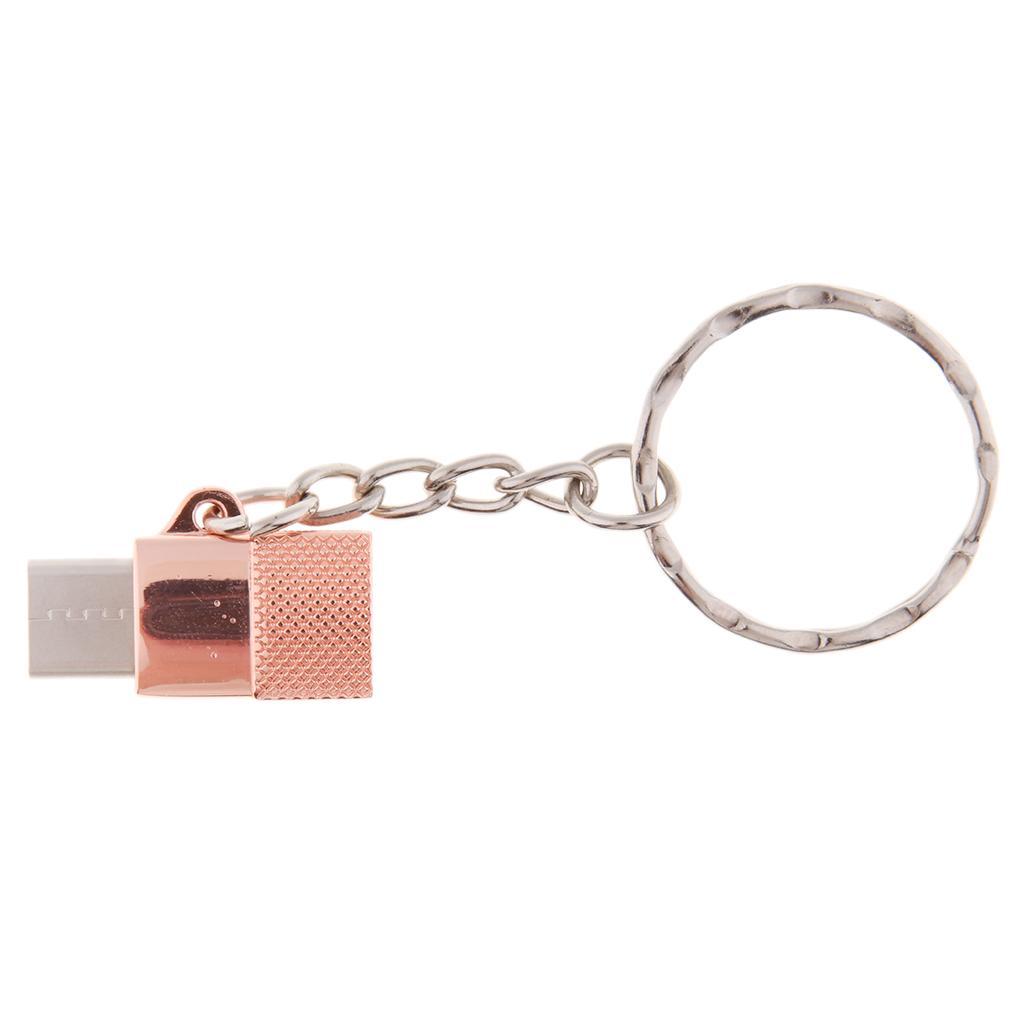 Portable Type-c Male to Micro USB Female OTG Adapter Charging & Data