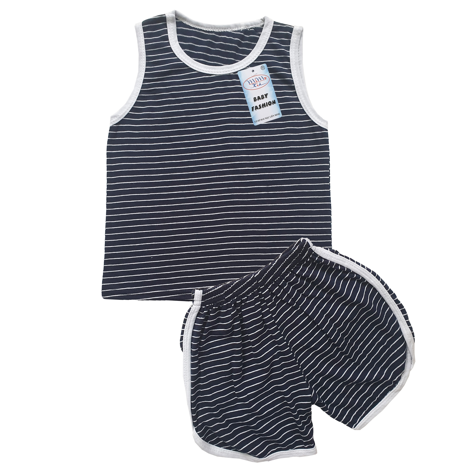 Combo 3 Bộ quần áo bé trai sọc ngang , vải cotton 100% mềm mại 4 chiều, áo sát nách mát mẻ, đồ bộ bé trai cao cấp