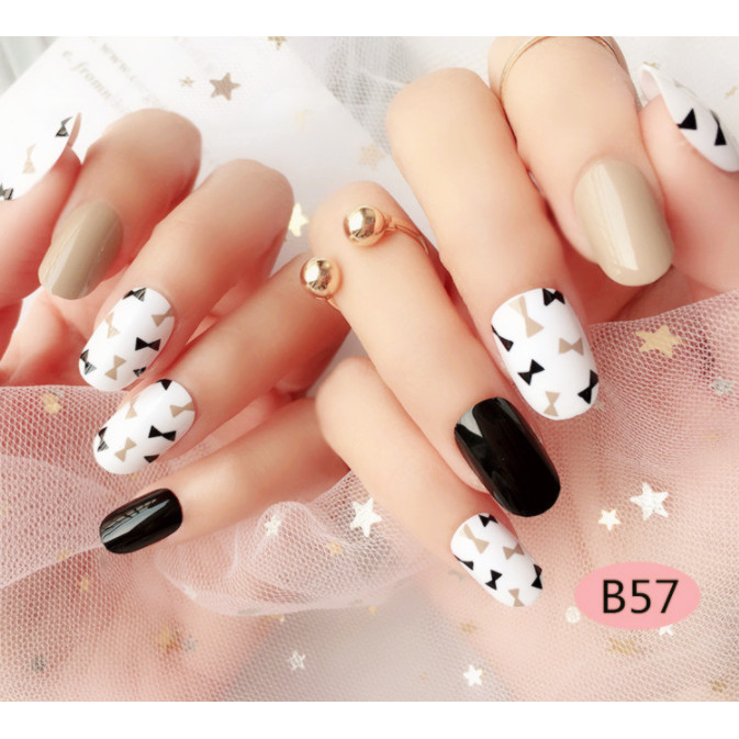 Bộ 24 móng tay giả nail thơi trang như hình