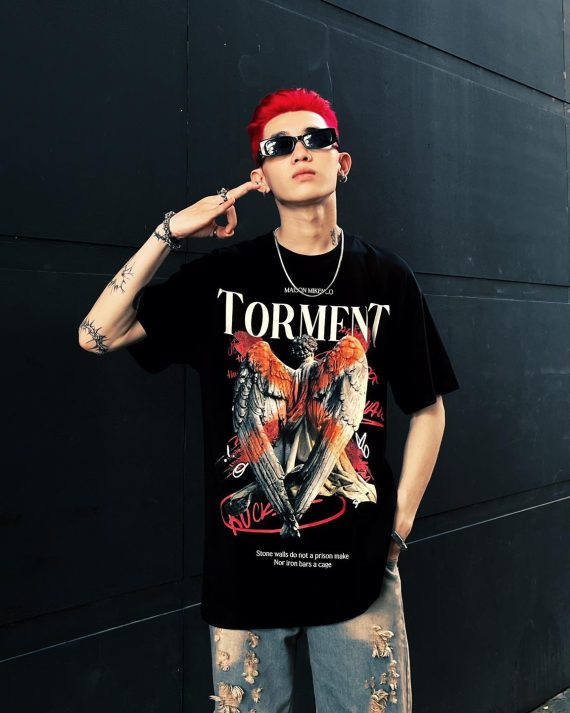 Áo phông nam MIKENCO Torment black