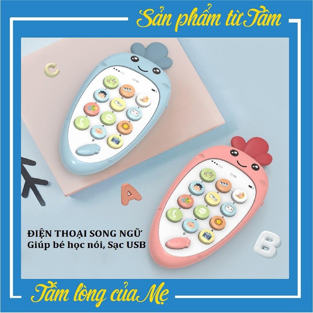 Đồ Chơi Điện Thoại Cầm Tay Gặm Nướu Phát Nhạc Tăng Khả Năng Cảm Thụ Âm Nhạc Cho Bé