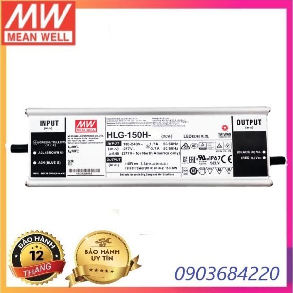 Nguồn Meanwell HLG-150H-24A Hàng nhập khẩu