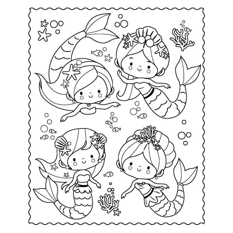 Sách Markerific - Activity Folder - Mermaid Metallics