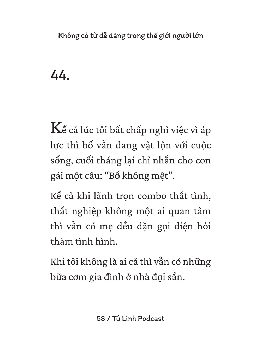 Không Có Từ Dễ Dàng Trong Thế Giới Người Lớn