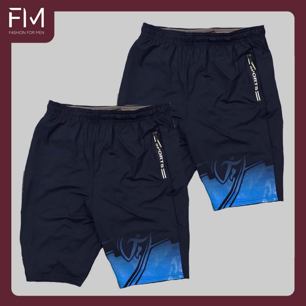 Combo 2 quần short nam thể thao thun lạnh cao cấp thoải mái, năng động, trẻ trung - FORMEN SHOP - FMCB3PS094