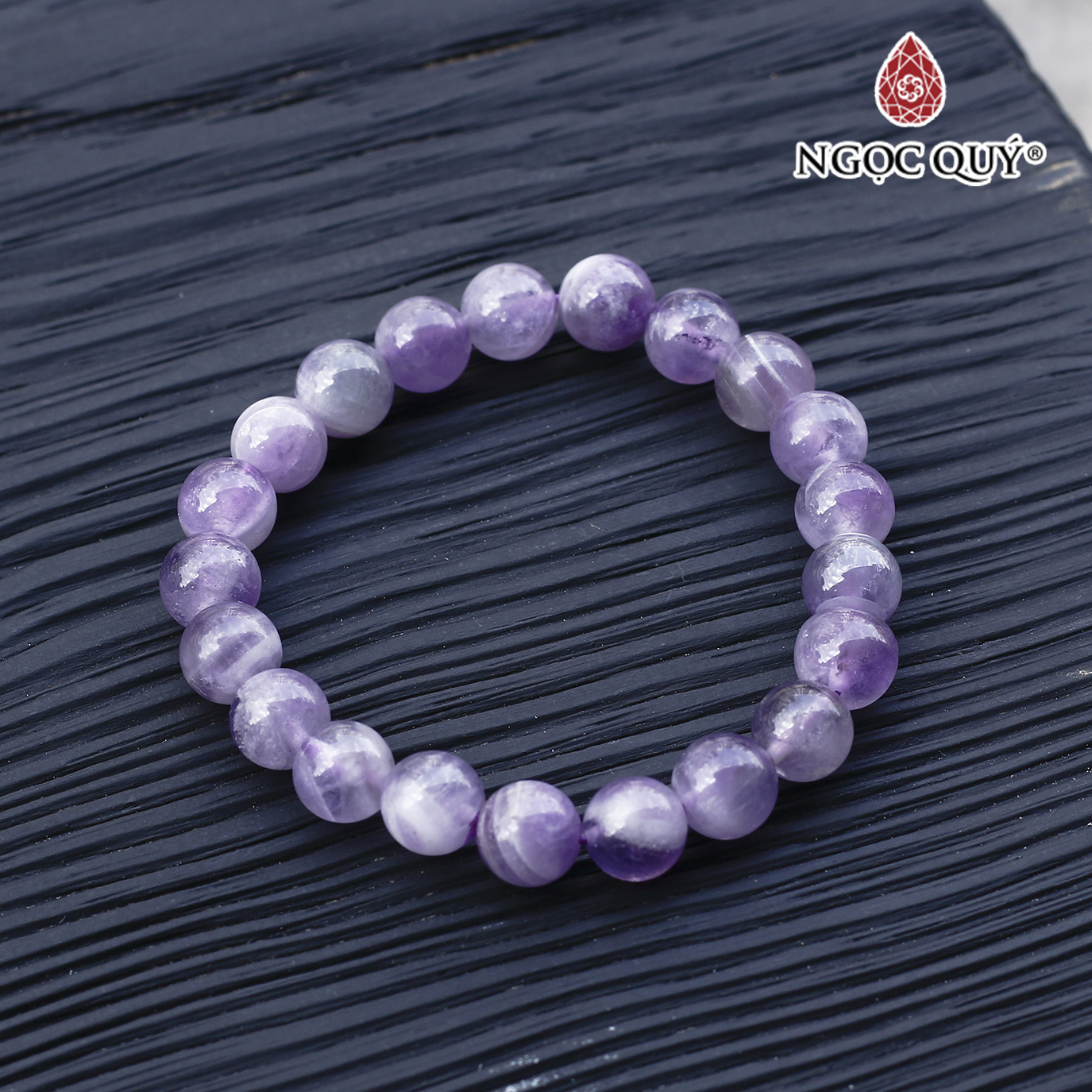 Vòng thạch anh tím ngọc lavender amethyst A mệnh hỏa. thổ - Ngọc Quý Gemstones