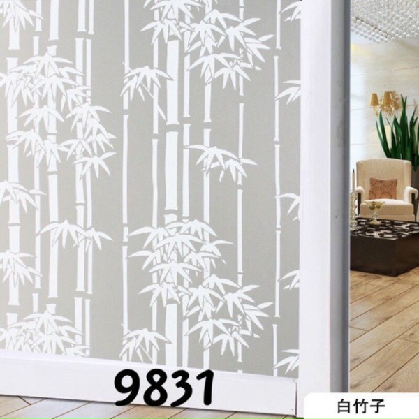 Decal dán kính đục màu trắng sang trọng,Decal dán kính mờ cửa sổ 3d , giấy dán kính phòng ngủ phòng khách nhiều mẫu đẹp khổ 45cmx100cm