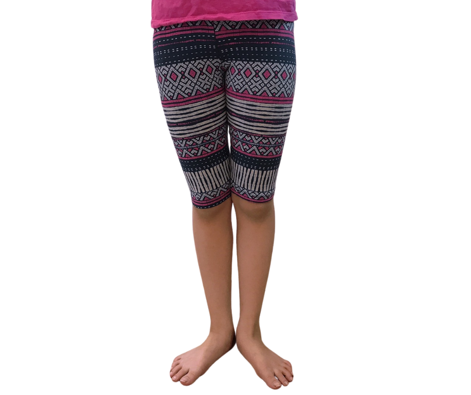 Quần legging bé gái lửng họa tiết độc đáo cho bé từ 16 kg đến 40 kg mặc mùa hè ẢNH THẬT 100