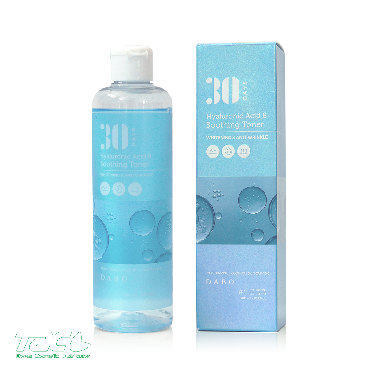 DABO Nước hoa hồng dưỡng da Hyaluronic cấp ẩm sâu, làm sáng làm dịu da - DABO Hyaluronic Acid 8 Soothing Toner 300ml