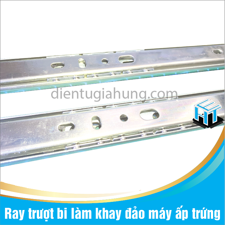 [1 cặp] Ray trượt bi làm khay đảo máy ấp trứng